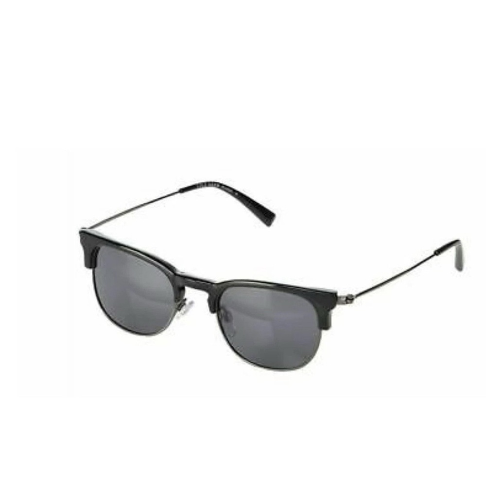 Cole Haan CH6076 Men's Sunglasses Black Metal w/ Gray Polarized Lens